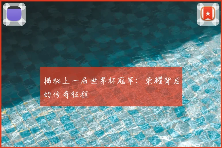 揭秘上一届世界杯冠军：荣耀背后的传奇征程